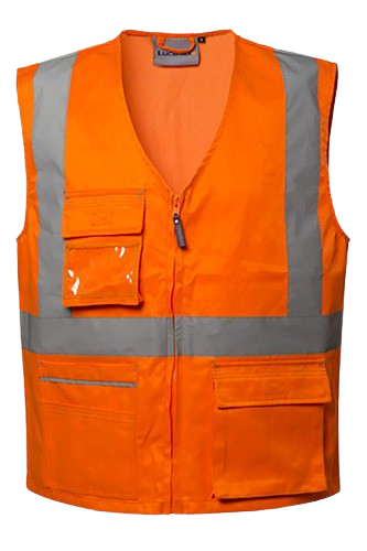 GILET ALTA VISIBILITA' KEN: gilet da lavoro multitasche hv gilet alta visibilit agrave con...